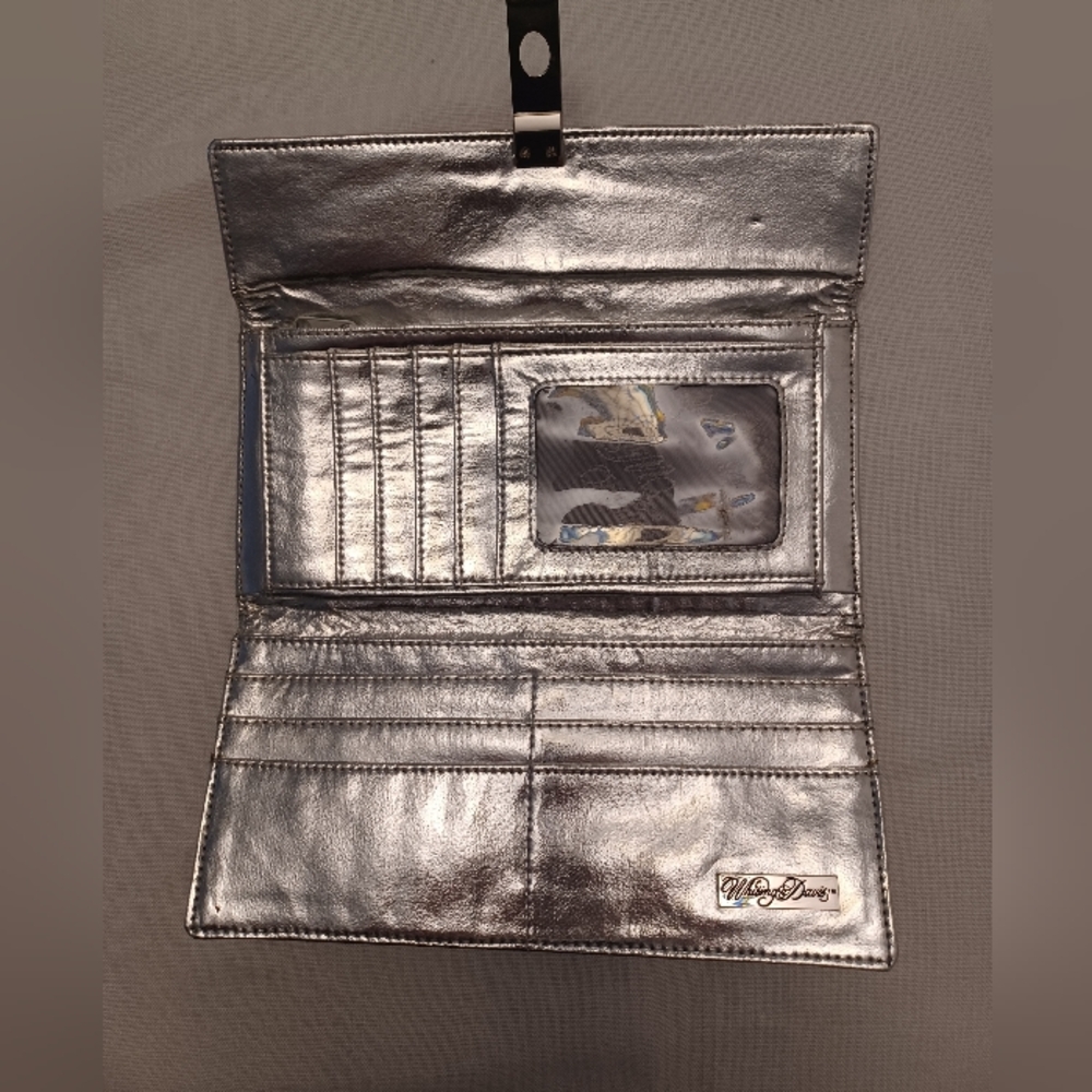 Vintage Whiting& Davis Silver Metal Mesh Clutch Wallet Purse - Picture 3 of 6